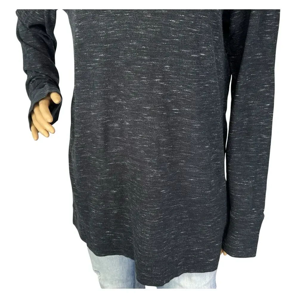 J. Crew Wool Blend Heathered Top Gray Size XL